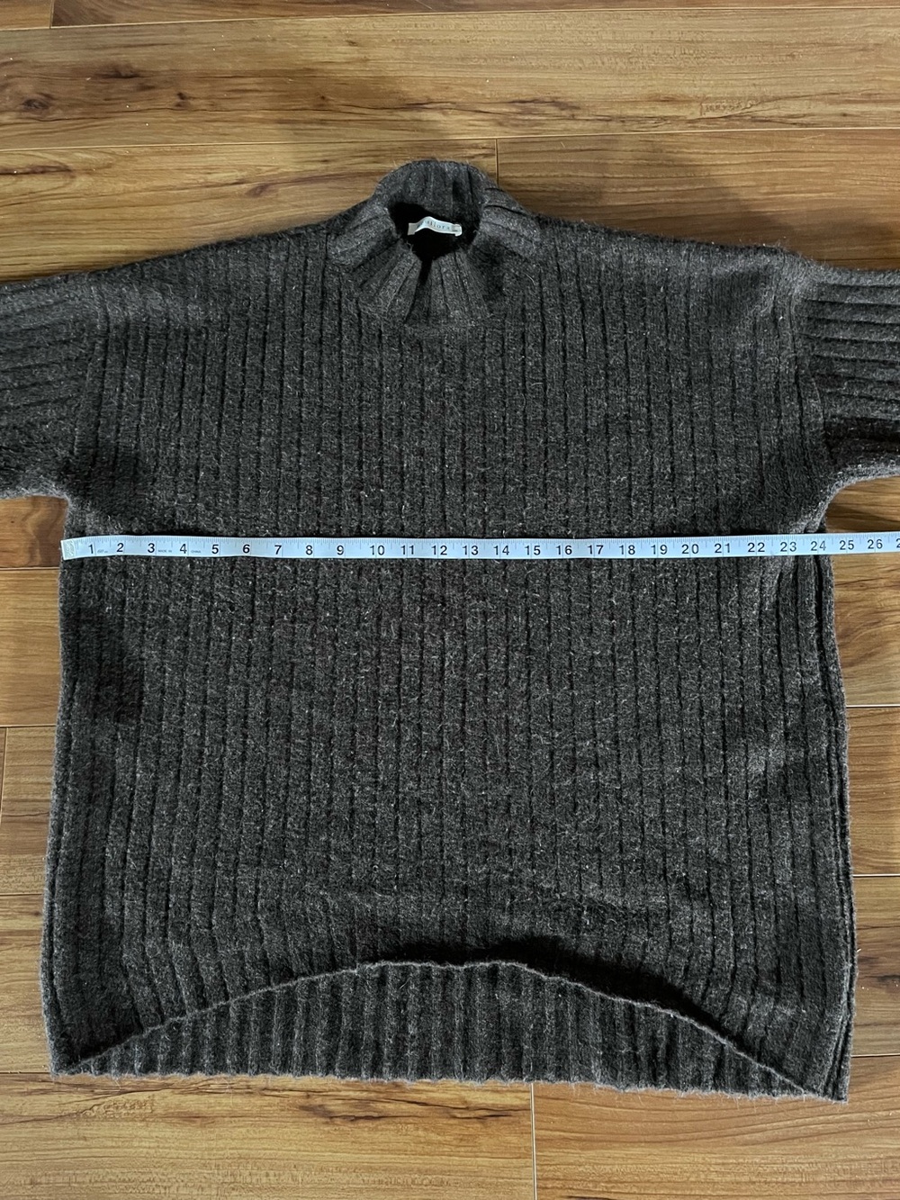 Neuflora Neutral Brown Ribbed Sweater - Picture 7 of 12